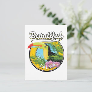 Schönes Palma, Toucan Logo Postkarte