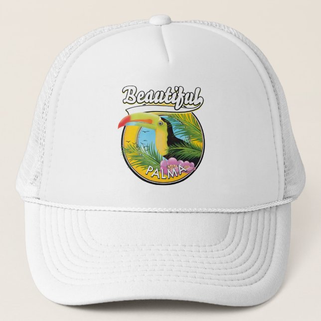 Schönes Palma, Toucan Logo Truckerkappe (Vorderseite)