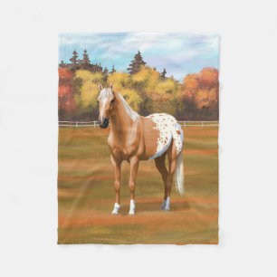 Schönes Palomino Appaloosa Pferd Fleecedecke