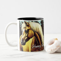 Schönes Palomino Pferd Geburtstag