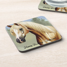 Schönes Palomino Pferd Getränkeuntersetzer