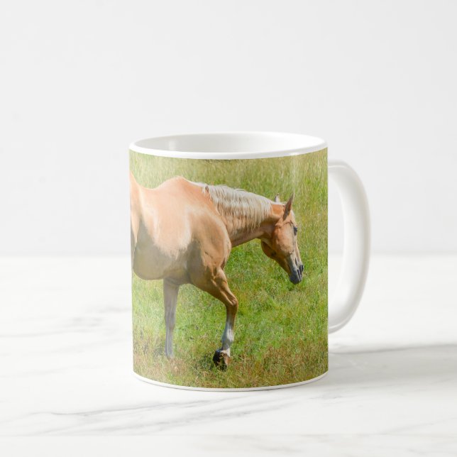 Schönes Palomino Pferd Kaffeetasse (VorderseiteRechts)