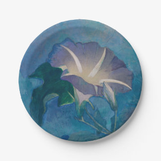 Schönes Papier für die Morgenglorie Pappteller