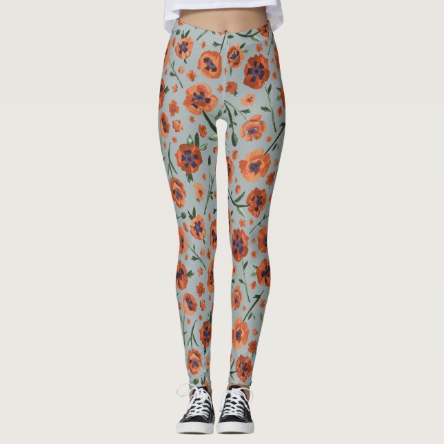 Schönes Pappmuster Leggings (Vorderseite)