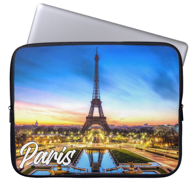 Schönes Paris, Frankreich | Eiffel Tower Laptopschutzhülle (Vorderseite)