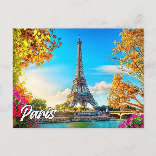 Schönes Paris, Frankreich | Eiffel Tower Postkarte (Vorderseite)