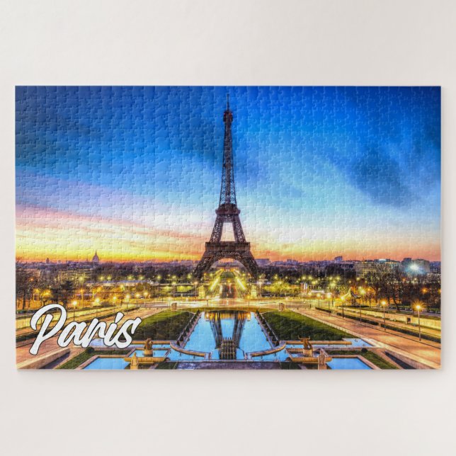 Schönes Paris, Frankreich | Eiffel Tower Puzzle (Horizontal)