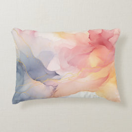 Schönes pastellfarbenes Mosaik Wasserfarben Kissen