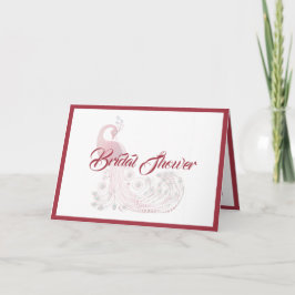 Schönes Peacock Brautparty Einladung