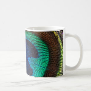 Schönes Peacock Feather Tasse