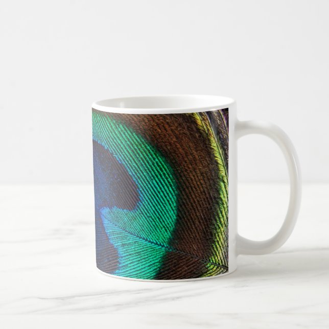 Schönes Peacock Feather Tasse (Rechts)