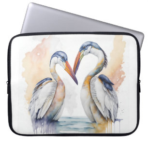 Schönes Pelican Couple, Pelican Liebe Bonds Laptopschutzhülle