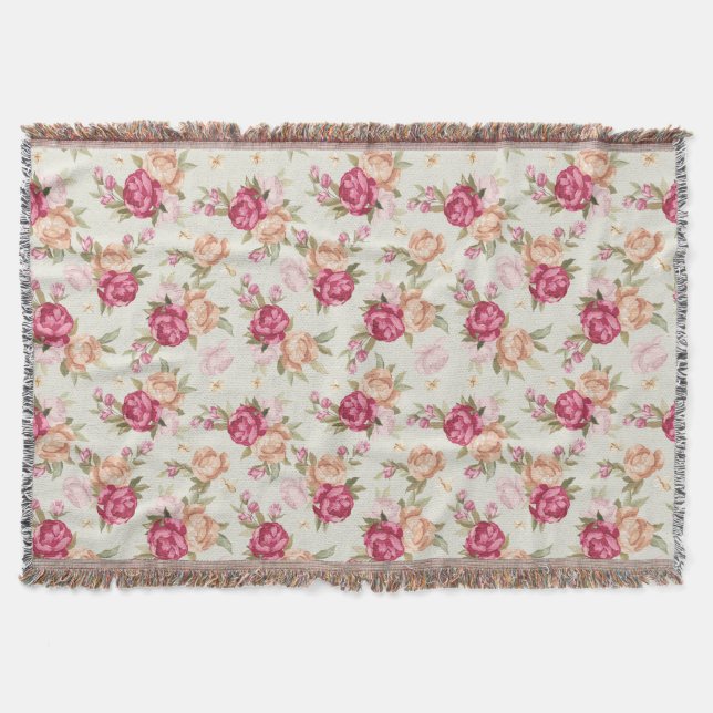 Schönes Perlmuster in Farbe auf Grün Decke (Vorderseite)