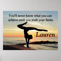 SCHÖNES PERSONALISIERT GYMNASTICS POSTER