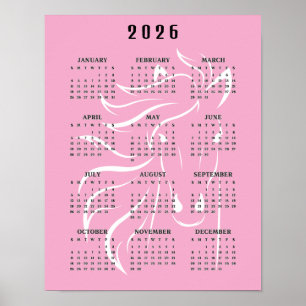Schönes Pferd-Design 2026 Wandkalender Poster