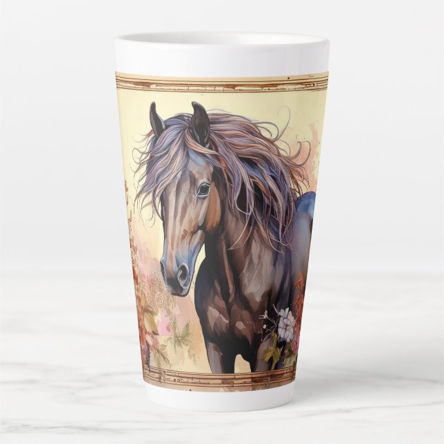 Schönes Pferd Milchtasse (Vorderseite)