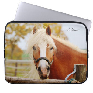 Schönes Pferd Personalisierter Laptop-Sieb Laptopschutzhülle