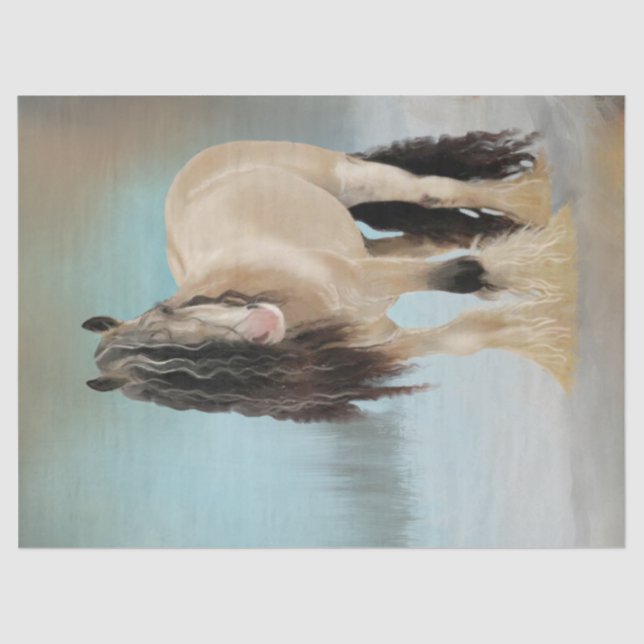 Schönes Pferd Seidenpapier (Vorderseite)