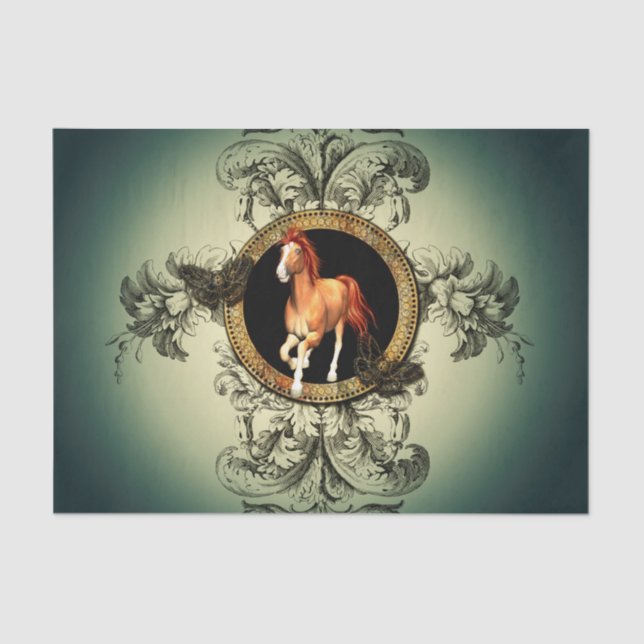 Schönes Pferd Seidenpapier (Vorderseite)