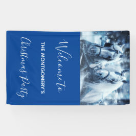 Schönes Pferdeteam Winterfahrt Foto Party Banner