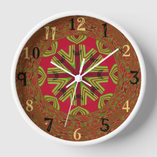 Schönes Phantastisches Afrika Kunst Traditionelles Uhr