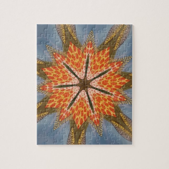 Schönes phantastisches afrikanisches Designtier Puzzle (Vertikal)