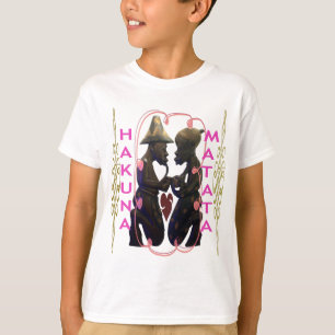 Schönes Phantastisches Afrikanisches Paar: Eine ro T-Shirt