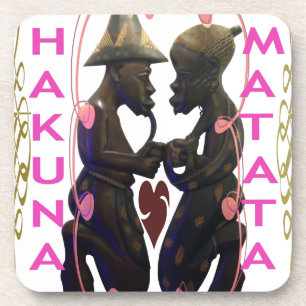 Schönes Phantastisches Afrikanisches Paar: Eine ro Untersetzer