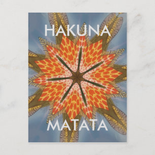 Schönes Phantastisches afrikanisches Star Print De Postkarte