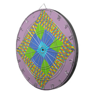 Schönes Phantastisches blaues Cyan Kunstdruckdesig Dartscheibe