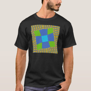 Schönes Phantastisches blaues Cyan Kunstdruckdesig T-Shirt