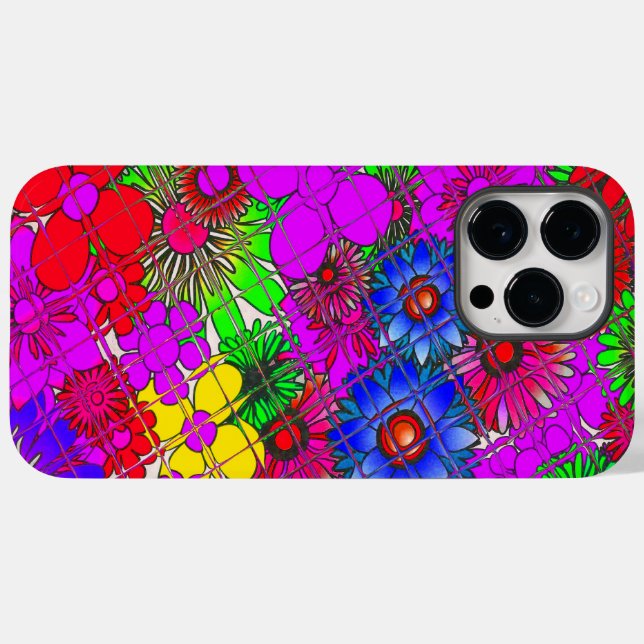 Schönes Phantastisches Blumenmuster Case-Mate iPhone Hülle (Rückseite (Horizontal))