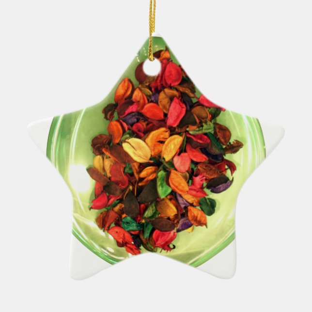 Schönes, phantastisches Design der Rose Keramik Ornament (Vorne)