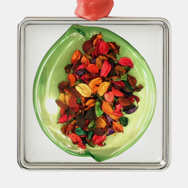 Schönes, phantastisches Design der Rose Silbernes Ornament (Vorne)