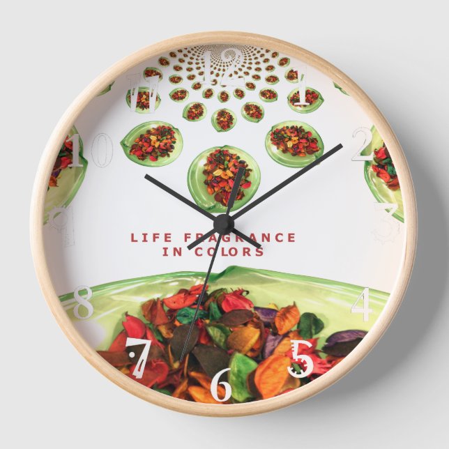 Schönes, phantastisches Design der Rose Uhr (Vorderseite)