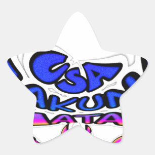 Schönes, Phantastisches Design von USA Fun Text Ar Stern-Aufkleber