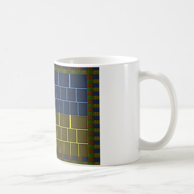 Schönes Phantastisches geometrisches Design Kaffeetasse (Rechts)