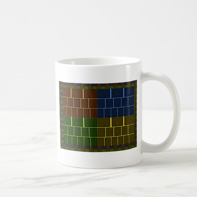 Schönes Phantastisches geometrisches Design Tasse (Rechts)