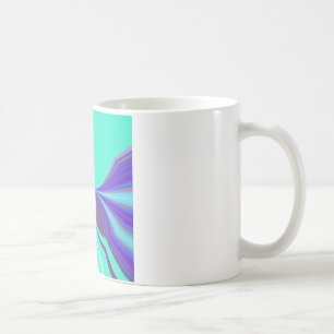 Schönes phantastisches Lila Cyan Motiv Design Kaffeetasse