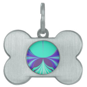 Schönes phantastisches Lila Cyan Motiv Design Tiermarke