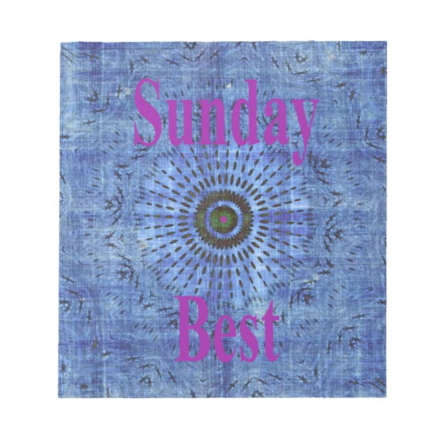 Schönes Phantastisches modernes Denim Design: Sonn Notizblock (Vorderseite)