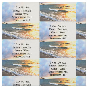 SCHÖNES PHILIPPIANS 4:13 SCRIPTURE-FOTO STOFF