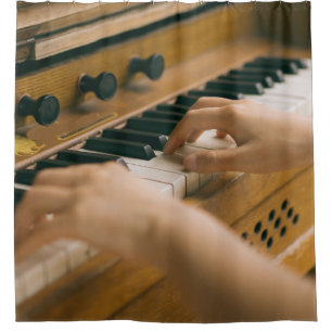 Schönes Piano Duschvorhang
