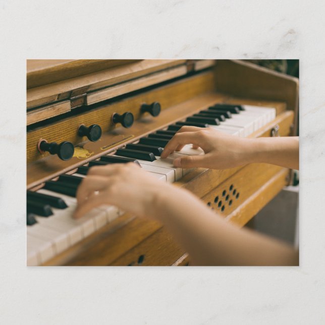 Schönes Piano Postkarte (Vorderseite)