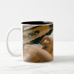 Schönes Piano Zweifarbige Tasse