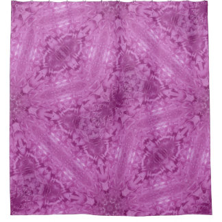 Schönes Pink Girl Lace Kaleidoscope Muster Duschvorhang