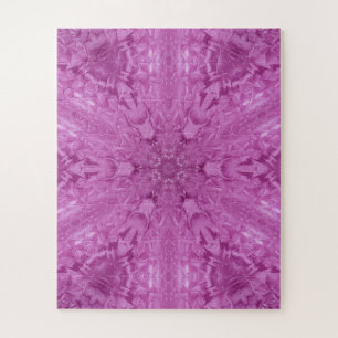 Schönes Pink Girl Lace Kaleidoscope Muster Puzzle