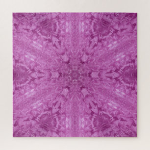 Schönes Pink Girl Lace Kaleidoscope Muster Puzzle