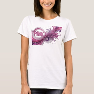 Schönes Pink PINK FOCUS Statement T-Shirt