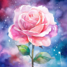 Schönes Pink Rose Jigsaw Puzzle
